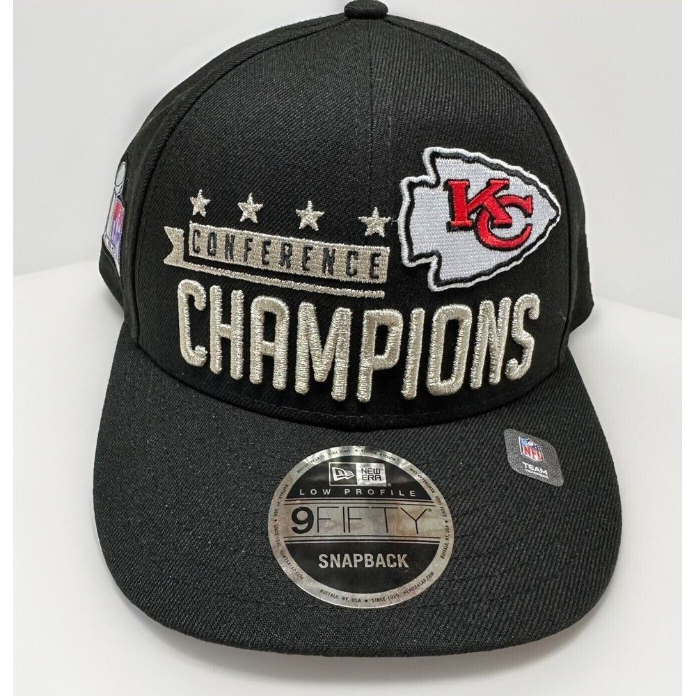 Kansas City Chiefs New Era Super Bowl 58 LVIII CONFERENCE Champions NFL Hat Cap‎